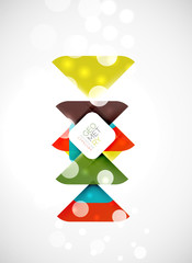 Square and triangle pattern background