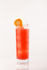 cocktail on the white background