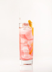 cocktail on the white background