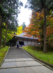 世界遺産　平泉　中尊寺の紅葉