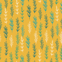 Leaves branches pattern