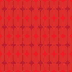 seamless pattern of intersection of ovals