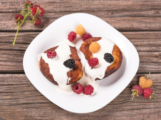 Delecious cheese-and-curd cake