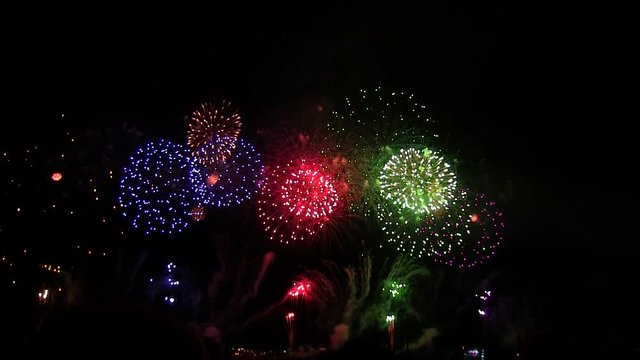 Nagaoka festival starmine fireworks in japan