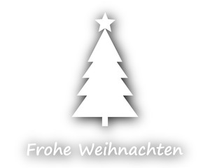 Frohe Weihnachten mit Weihnachtsbaum