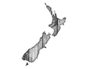 Karte von Neuseeland,