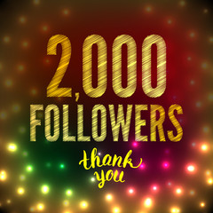 2000 followers 2K