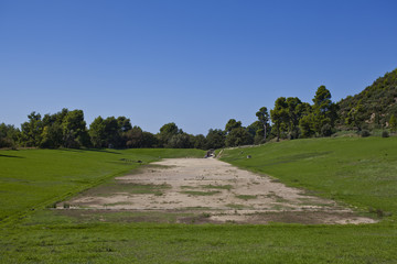 Ancient ruins of the Stadium, where the athletic games were held