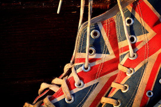 The shoes in the british style