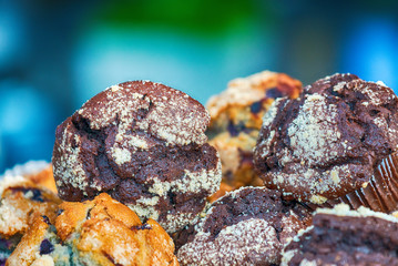 Tasty chocolate muffins