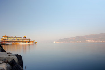 Fototapeta na wymiar Landscape view of Erhai Lake located in Dali, Yunnan, China.