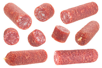 Small salami sausage slice