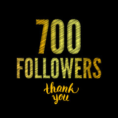700 followers