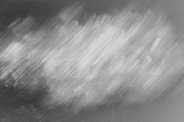 Abstract black&white art background with oil painting on canvas.