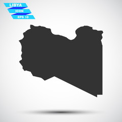 gray vector libya icon