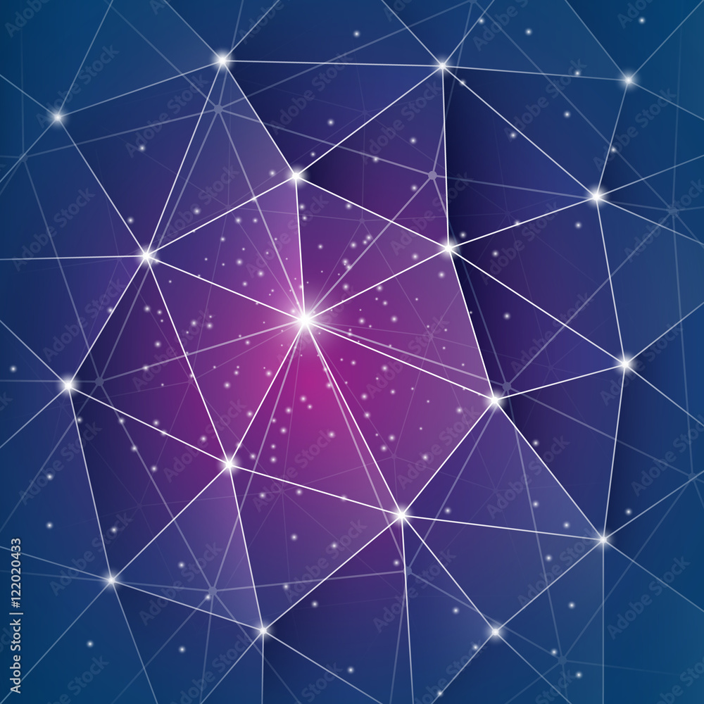 Aufkleber abstract modern minimal digital network connections, technology background creative design template 