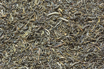 Dried tea leaves