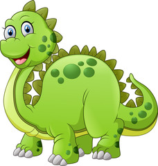 Green dinosaur cartoon