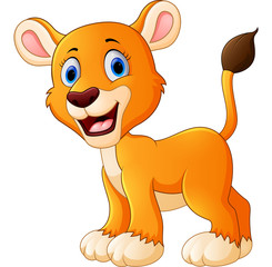 Cute lion cartoon