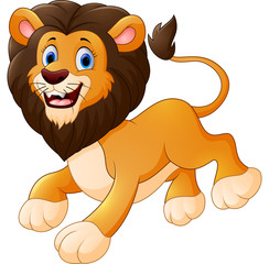 Cute lion cartoon