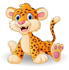 Cute leopard cartoon © dreamblack46