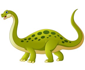 Cartoon adorable dinosaur