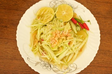 Som tum thai food