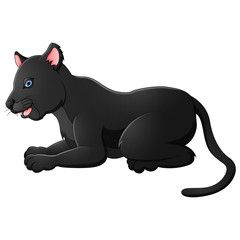 Cartoon black panther