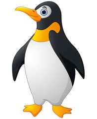 Cute funny emperor penguin