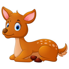 Cute deer cartoon
