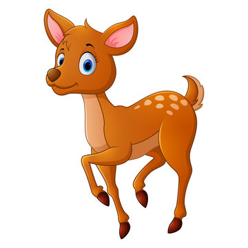 Cute deer cartoon