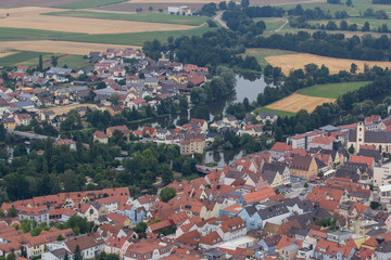 Obraz premium aerial view of Schwandorf