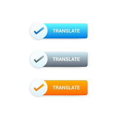 Fototapeta premium Translate Buttons