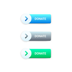 Fototapeta premium Donate Buttons