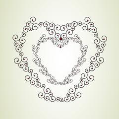 Abstract Floral design background