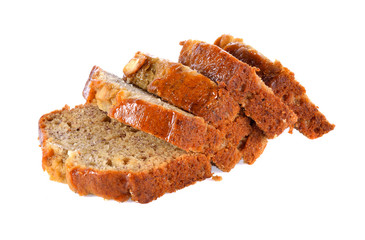 Traditional bread on white background
