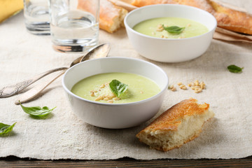 Two bowls of Puree soup