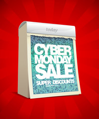 Cyber monday sale design, super discounts