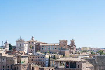 View of Rome from the high, Italy
