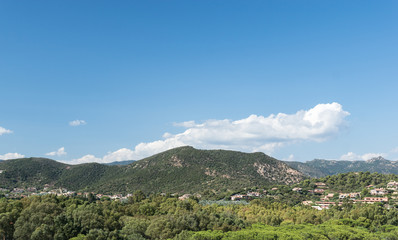 Obraz premium Summer Sardinian landscape, chia, Italy