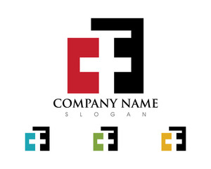 Fototapeta premium CF Letter Logo