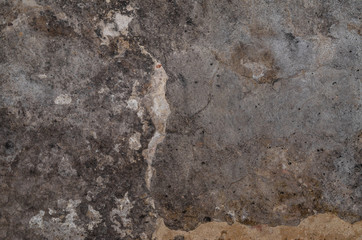 old spotty stained concrete wall texture background. gray color