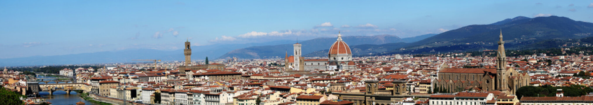 Panorama - Florence, Italy, the ancient city of the arts.