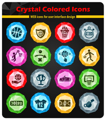 Fototapeta premium basketball icon set