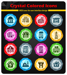 building icon set