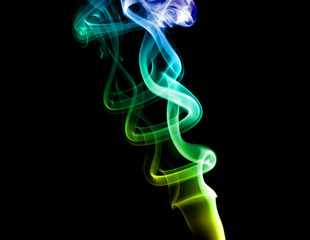 Bright colored smoke