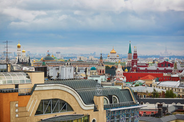 Scenic view of Moscow city center