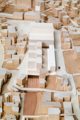 Site surrounding model for architectural presentation