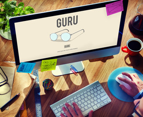 Guide Instructor Glasses Icon Expert Concept