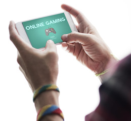 Online Gaming Playing Hobby Internet Strategy Concept